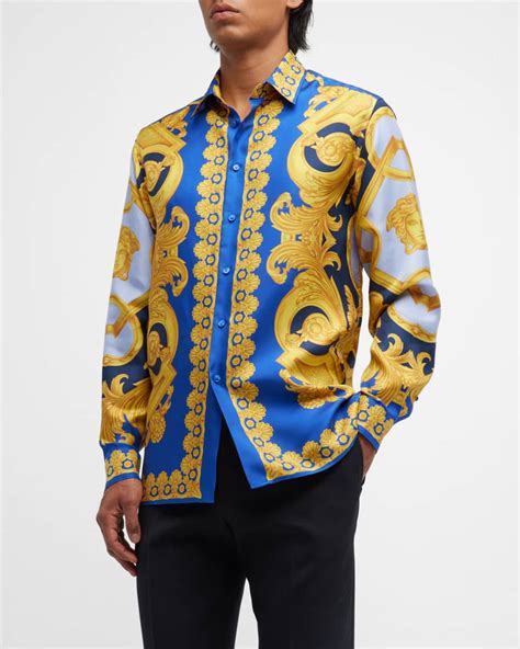 versace silk shirt|versace silk shirts for cheap.